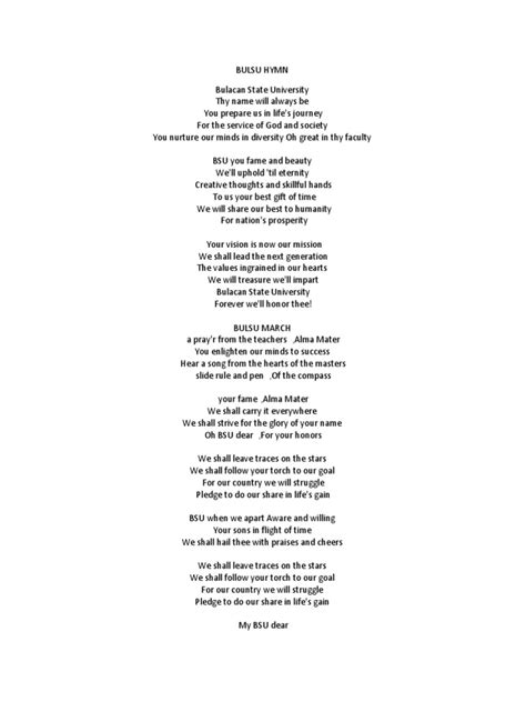 bulsu hymn|BulSU CS LSC .